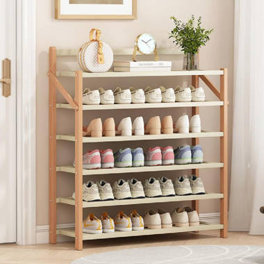 1 Set Shoe Rack, Multi-Layer Non-Woven Fabric Shoes Shelf, Adjustable &  Space-Saving Storage Organizer For Sneakers, Casual Shoes, High Heels,  Easy-To-Assemble, Behind The Door Design To Save Space And Prevent Dust,  Home