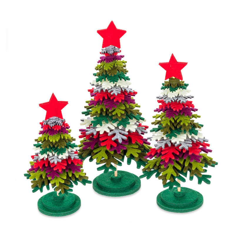 Arbre de table en couches, Rouge / Vert / Blanc