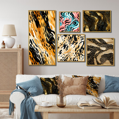 «Exotic Camouflage Caprice», ensemble de 5 impressions sur toile