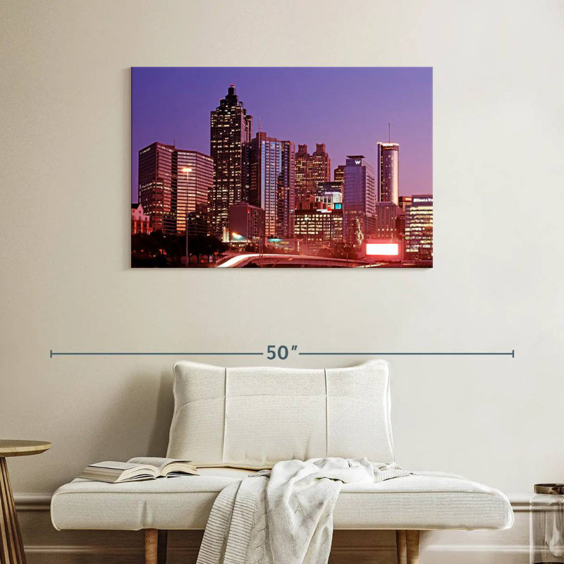 Crépuscule mauve Sireci d'Atlanta, H 26 po x l 39 po