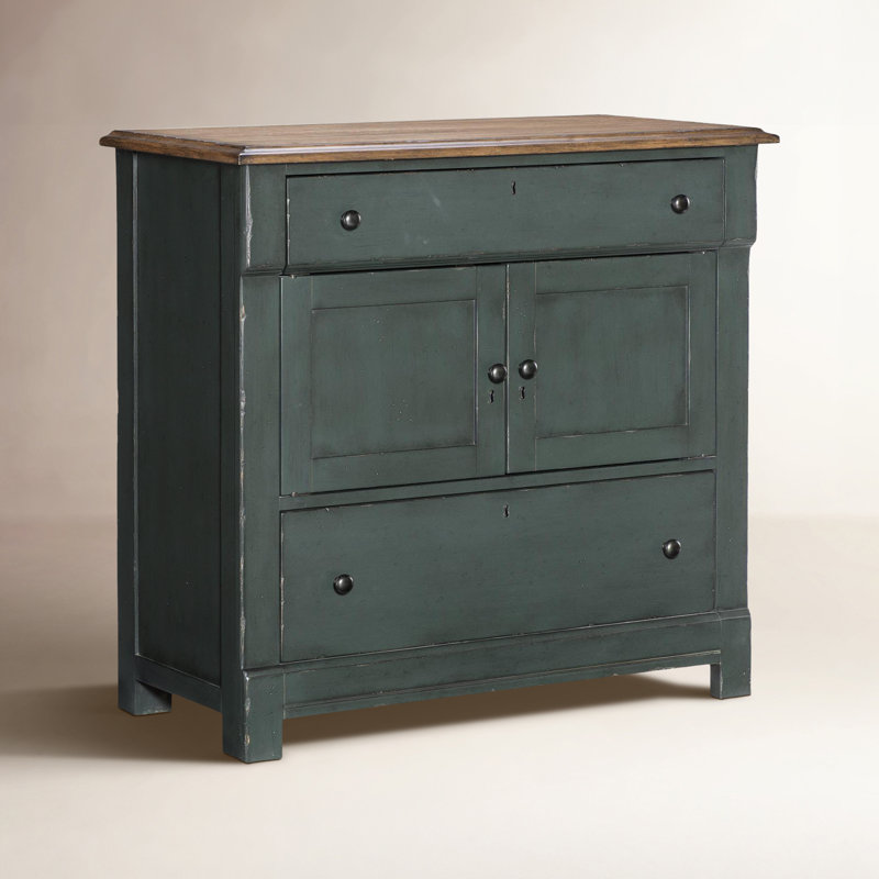 Commode d'appoint Country Living Vintage de Country Living (2 tiroirs, 2 portes)