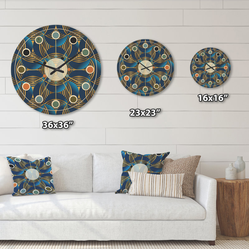 Horloge murale géométrique, Grand