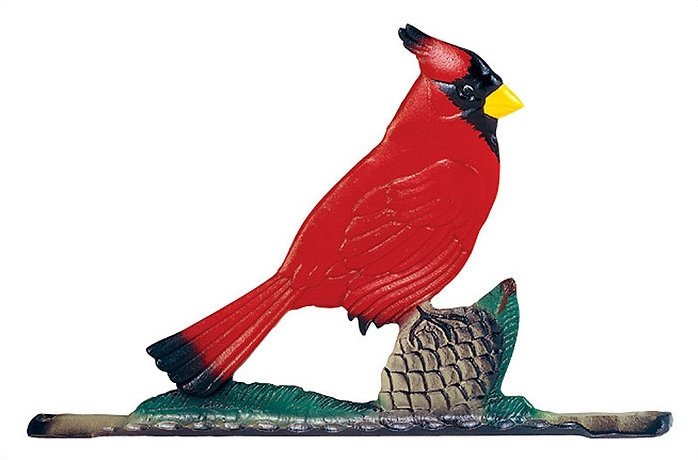 Large Bell w/ Cardinal, Black