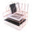 3-Tier Stackable File Tray with Magazine Holder