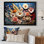 «White Wildflowers Natures Symphony II», art mural fleurs sauvages
