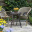 Avanthi 18" W Square Patio Side Table with Tempered Glass Top-1850301634