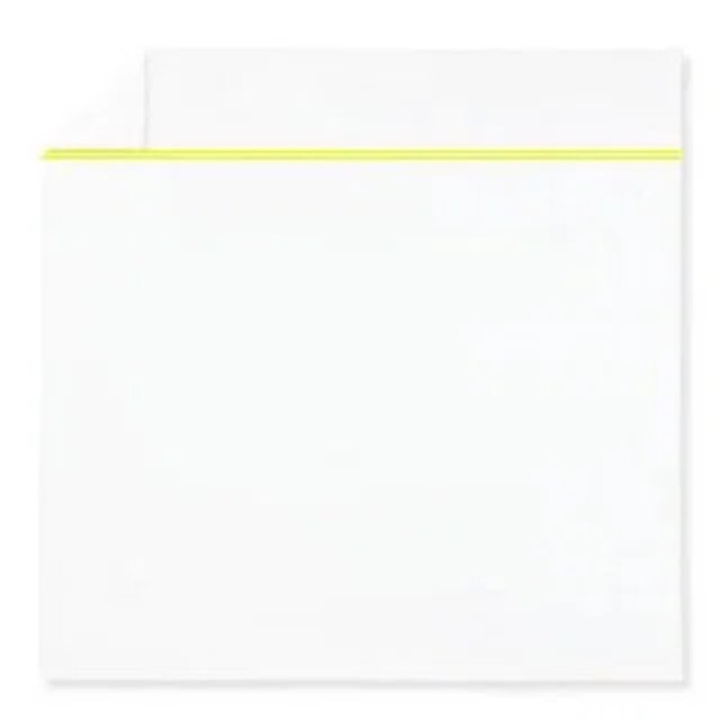 500TC Cotton Double Embroidery Sateen Solid Cotton 4 Piece Sheet Set Fitted Sheet Fits Upto 16" Deep Pocket, Yellow Border