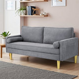 65" Loveseat Sofa, Comfy Fabric Couch with Deep Seat Sofa for Bedroom, Loveseat for Living Room