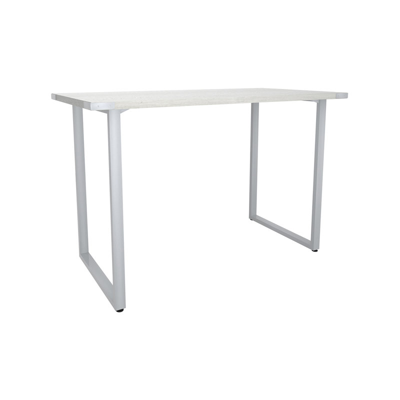 Bureau de table Mirella SOHO, Argent, Blanc