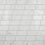 Classico Carrara 3" x 6" Ceramic MarbleLook Subway Tile