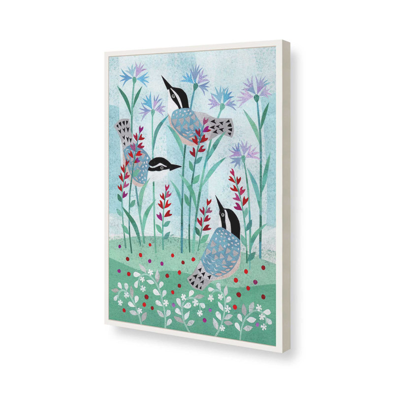 «Wilderness Collage IX» par Kim Conway, reproduction d'art, H 36 po x l 24 po, Open Corner Framed Print without Mat Paper