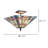 Karner Glass Semi Flush Mount