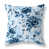 Motif floral bleu
