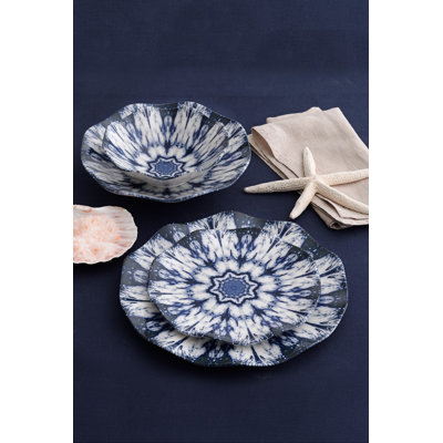 Piece Porcelain China Dinnerware Set - Service for 6