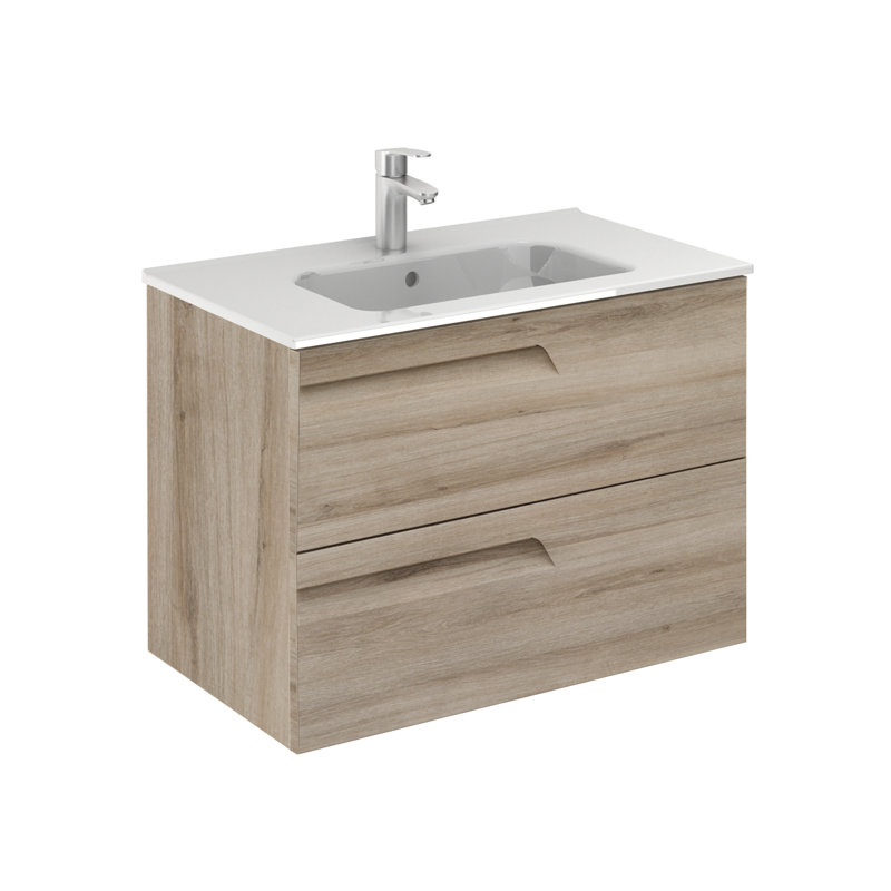 Alejandro 32'' Single Bathroom Vanity with Top, Nature Beige