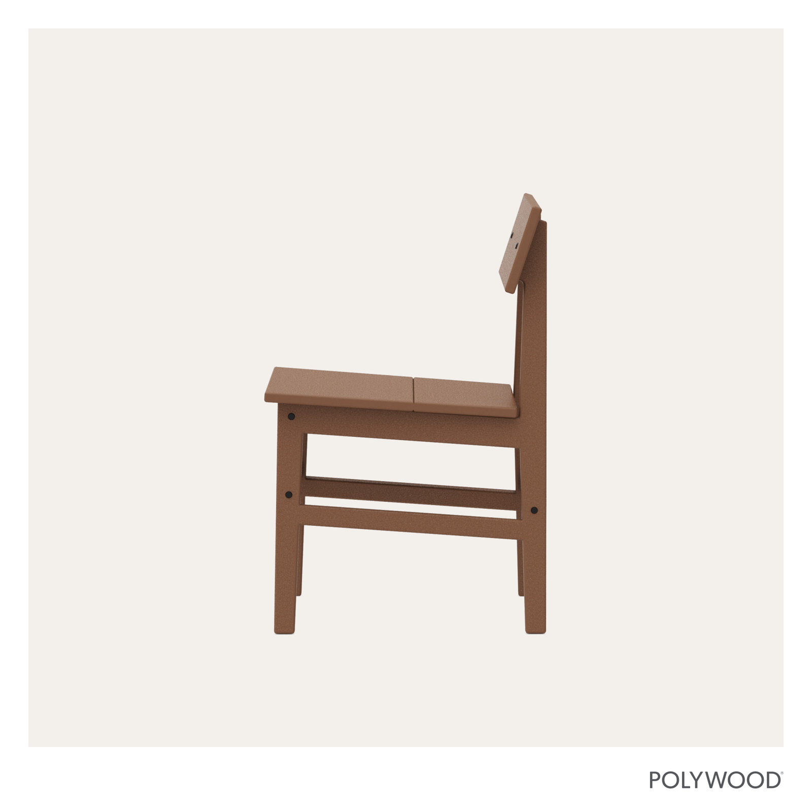 POLYWOOD® Patio Side Chair, Teak
