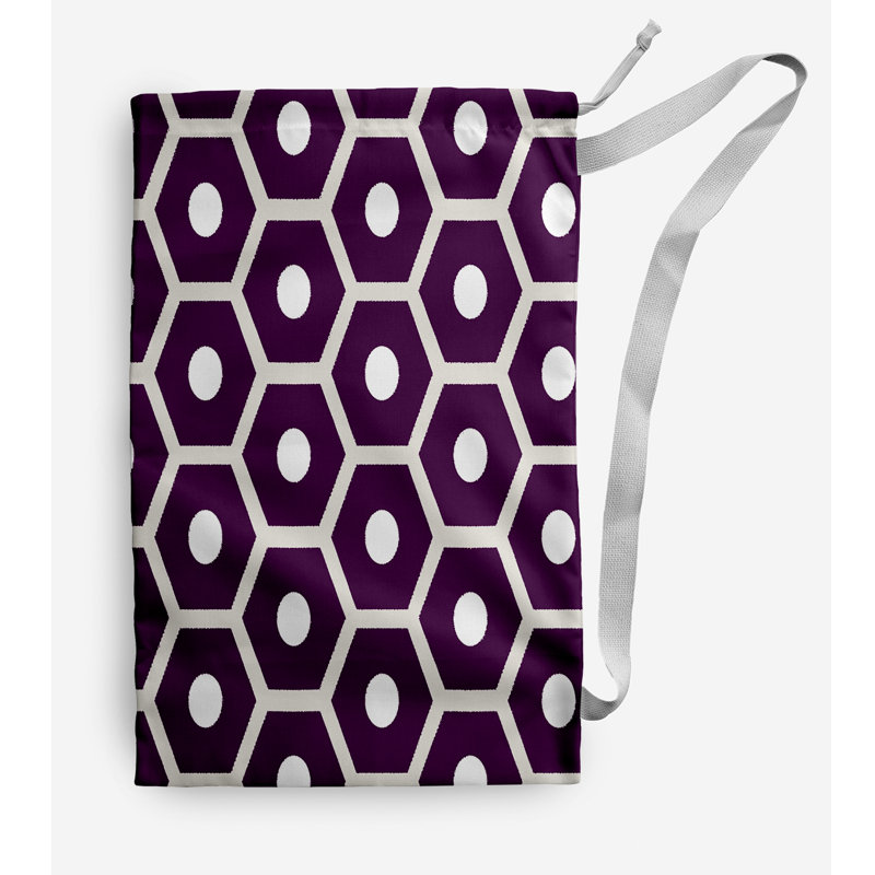 Fabric Laundry Bag with Handles, Medium (36" H x 28" W), Purple