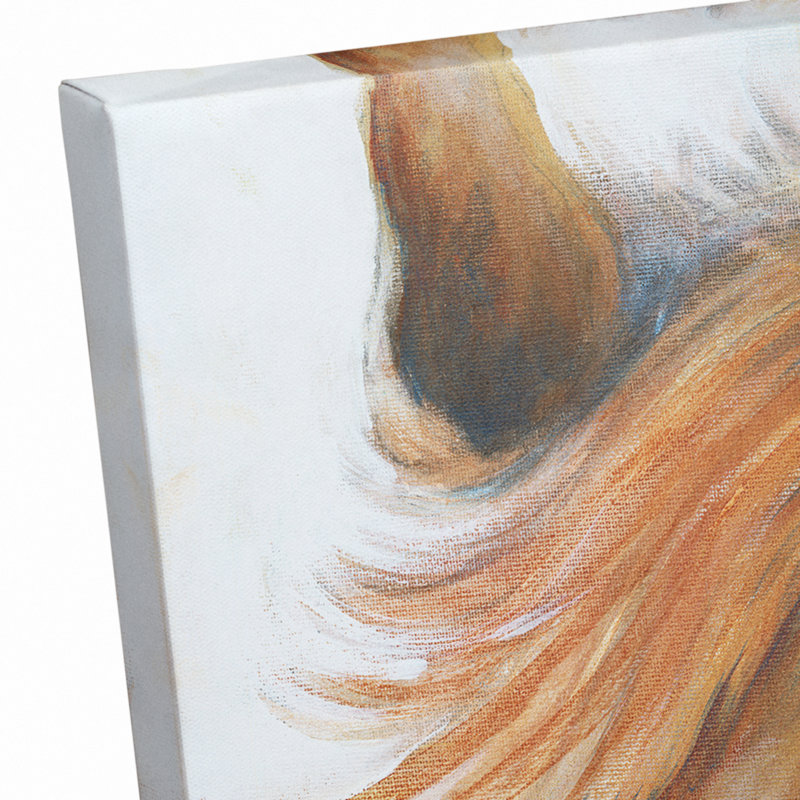 «Native American Horse», reproduction d'art sur toile non encadrée