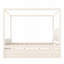 Lit plateforme avec tête de lit tapissier, lit gigogne simple, 3 tiroirs, auvent Princess, rangement et assemblage facile-222793672-222793677