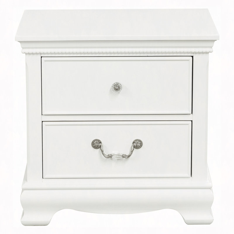 1pièce table de chevet ovale en faux marbre à 2 tiroirs capitonnée avec boutons capitonnés