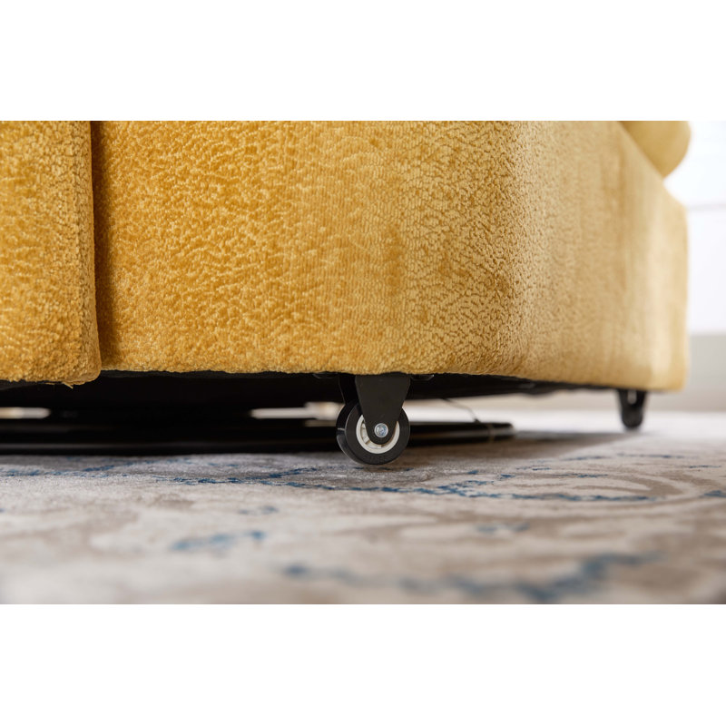 Chaise pivotante à 360 °, Jaune