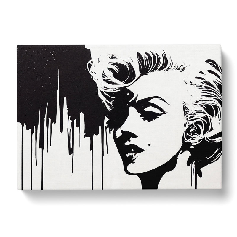 Marilyn Monroe Drip - Wrapped Canvas