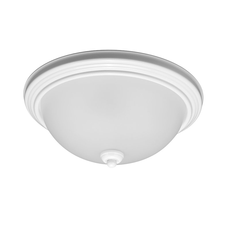 Plafonnier encastré à trois lumières Geary de Génération Lighting , Blanc, Non