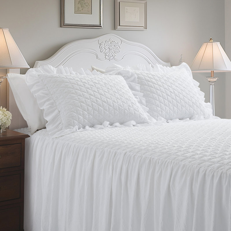 Rowan White Full Bedspread Set, Full Bedspread