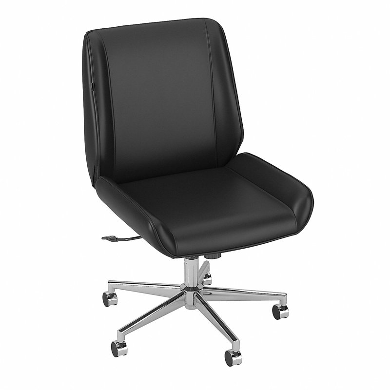 Salinas Vinyl Task Chair, Black