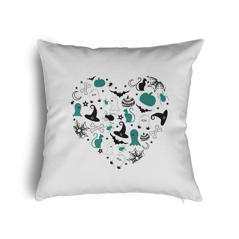  Polyester Throw Pillow, 24" x 24", Desert Turquoise