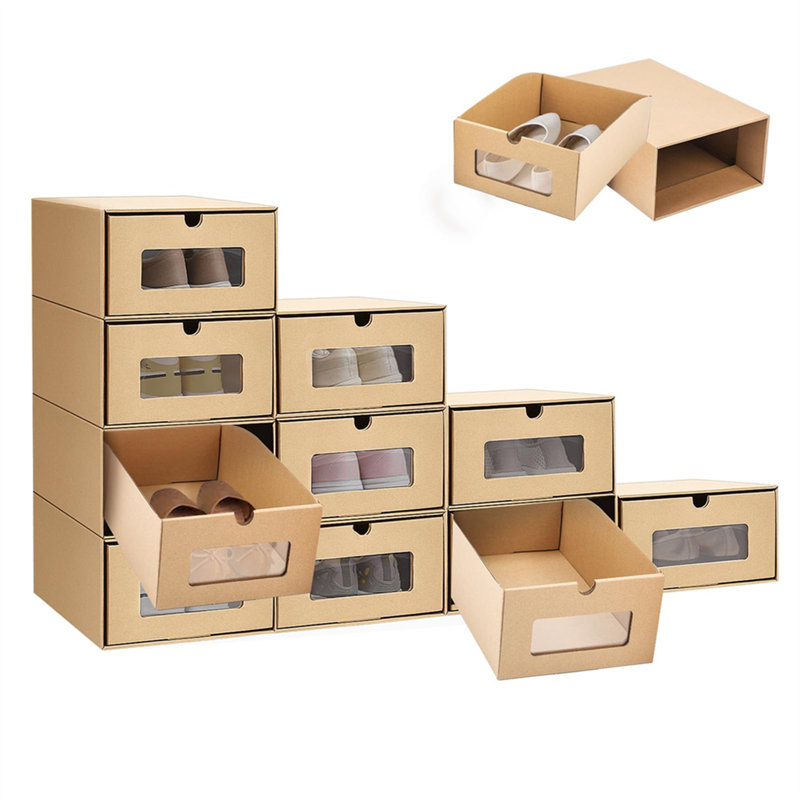 10 Pair Stackable Shoe Storage Box
