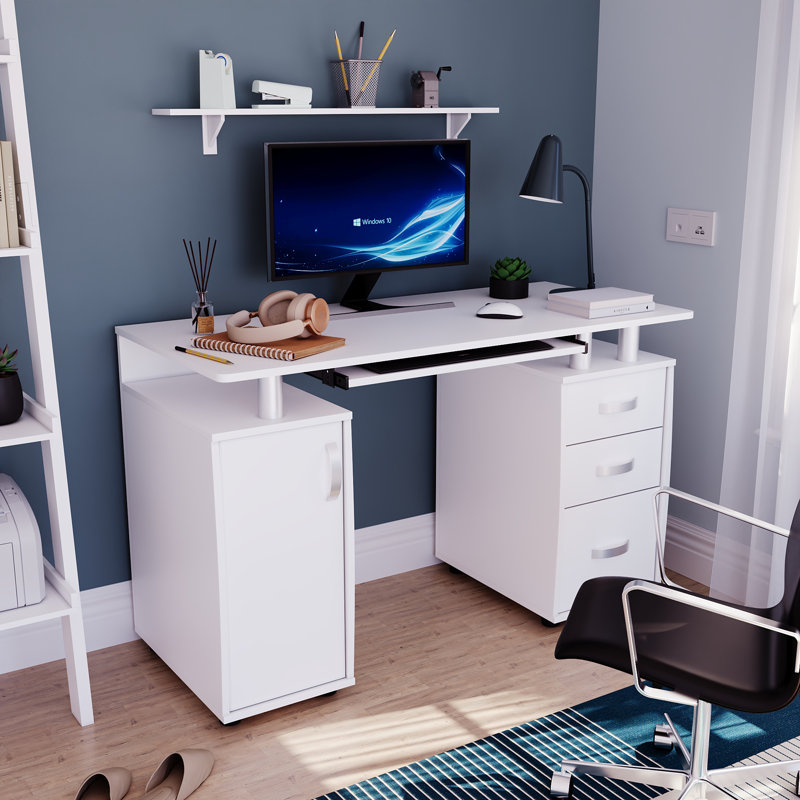 Muskoka Computer Desk, White