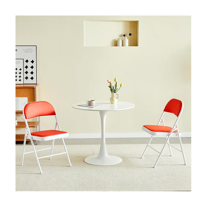 Giblin Folding Chair Set (Set of 2), Red