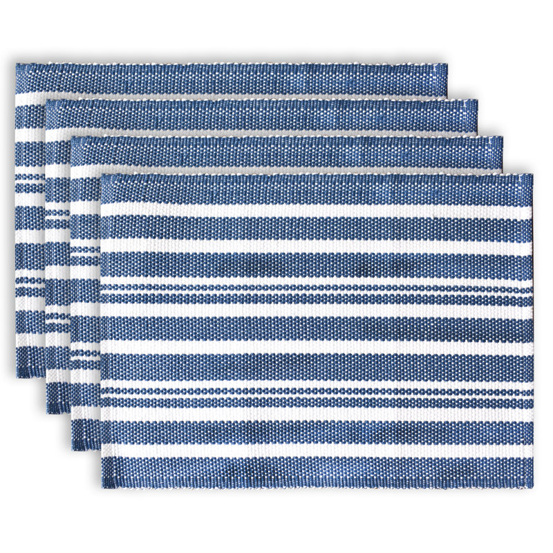 Napperon en coton 6 po Alvaro Broadway, Bleu