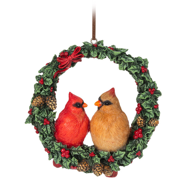 Ornement suspendu Cardinal Couple
