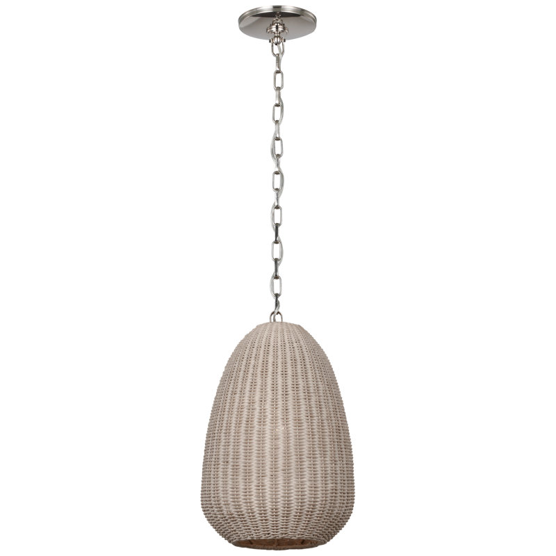 Kokomo Pendant by Chapman & Myers, Ash, 122 cm H x 81 cm W, Polished Nickel