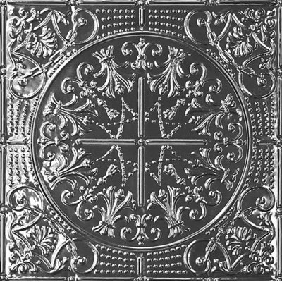 23.75'' L x 23.75'' W Tin Drop-In Ceiling Tile In Silver