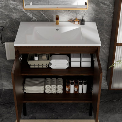 Meuble-lavabo de salle de bain sans lavabo