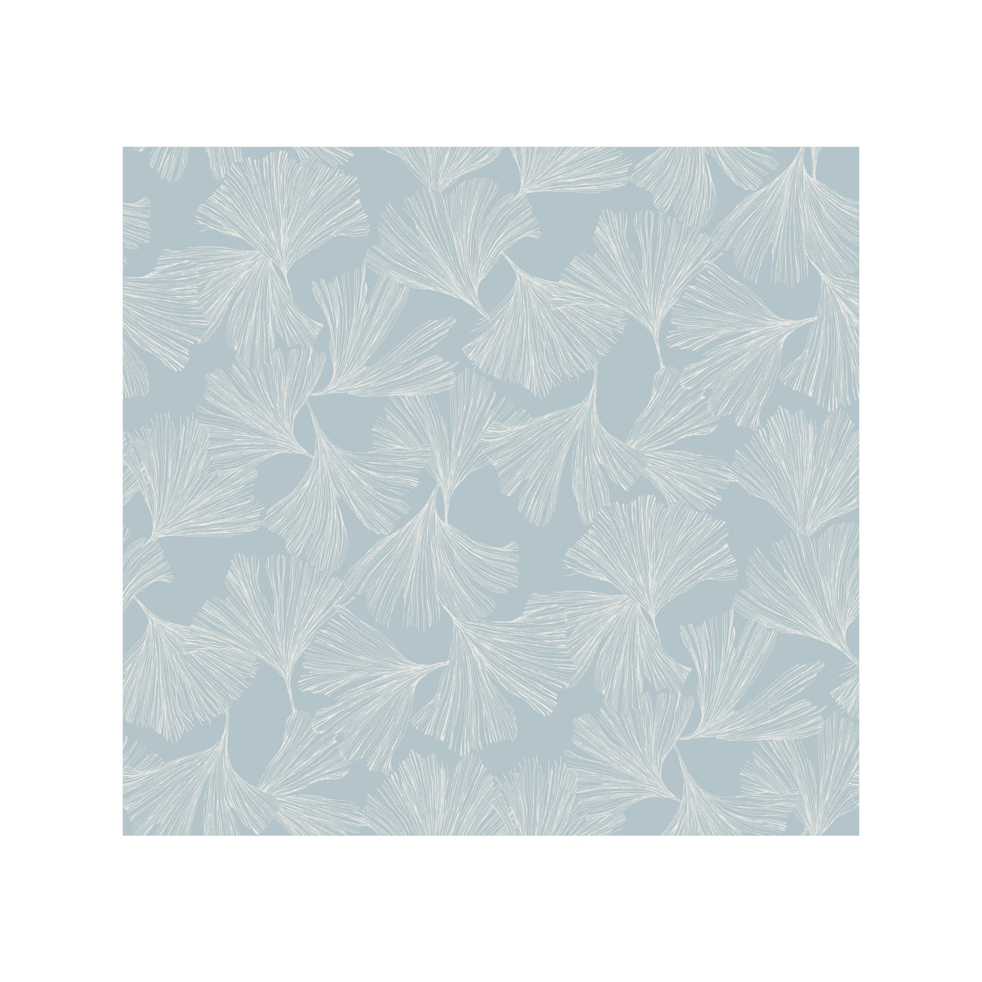 Almerton Modern Floral Wallpaper, Blue