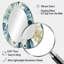 Zen Grey And White Flower Elegance - Large Oval Wall Mirror On Metal-966389868