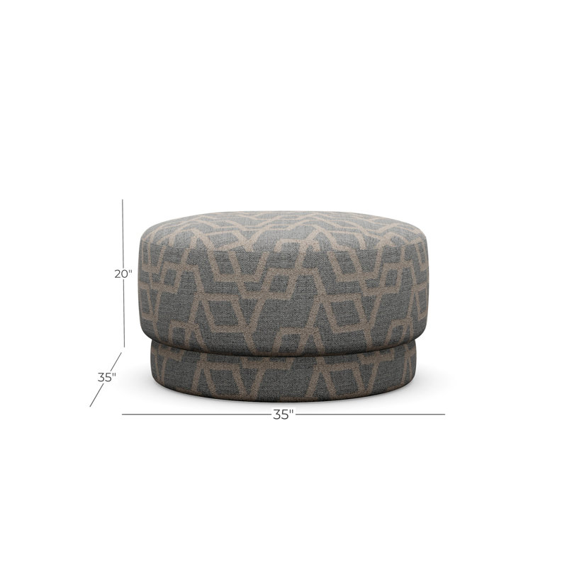 Cremini Medium Ottoman, Perky 855437