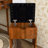 Triangle Vanity Desk Set With Charging Station & Removable Storage Cabinet-350377167