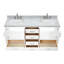Meuble-lavabo double avec plateau Abshire 73-93359384