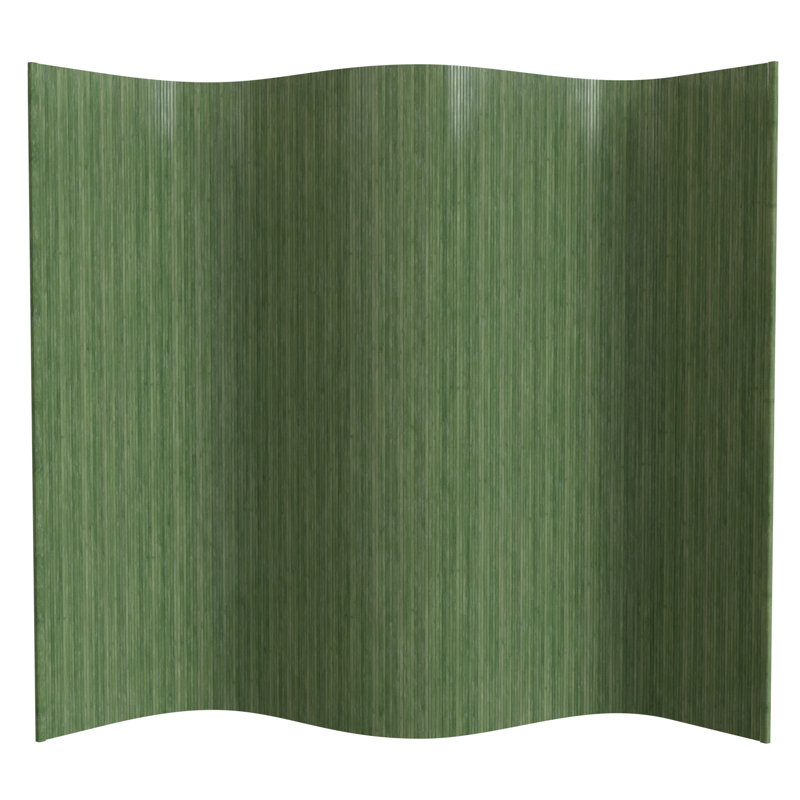 Siena Rolling Bamboo Room Divider, 6 ft. Tall, Sage