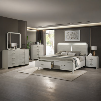Ensemble de chambre à coucher 5 pièces Velora