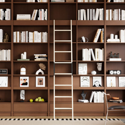 Solid Wood Library Ladder
