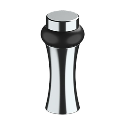 Deltana UFBD3505U19 ROUND UNIVERSAL FLOOR BUMPER 3-1/2", DECORATIVE, SOLID BRASS in Paint Black