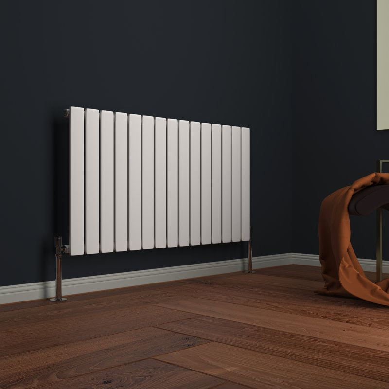 Alvin Vertical Designer Radiator, 60 x 61 cm Single, White