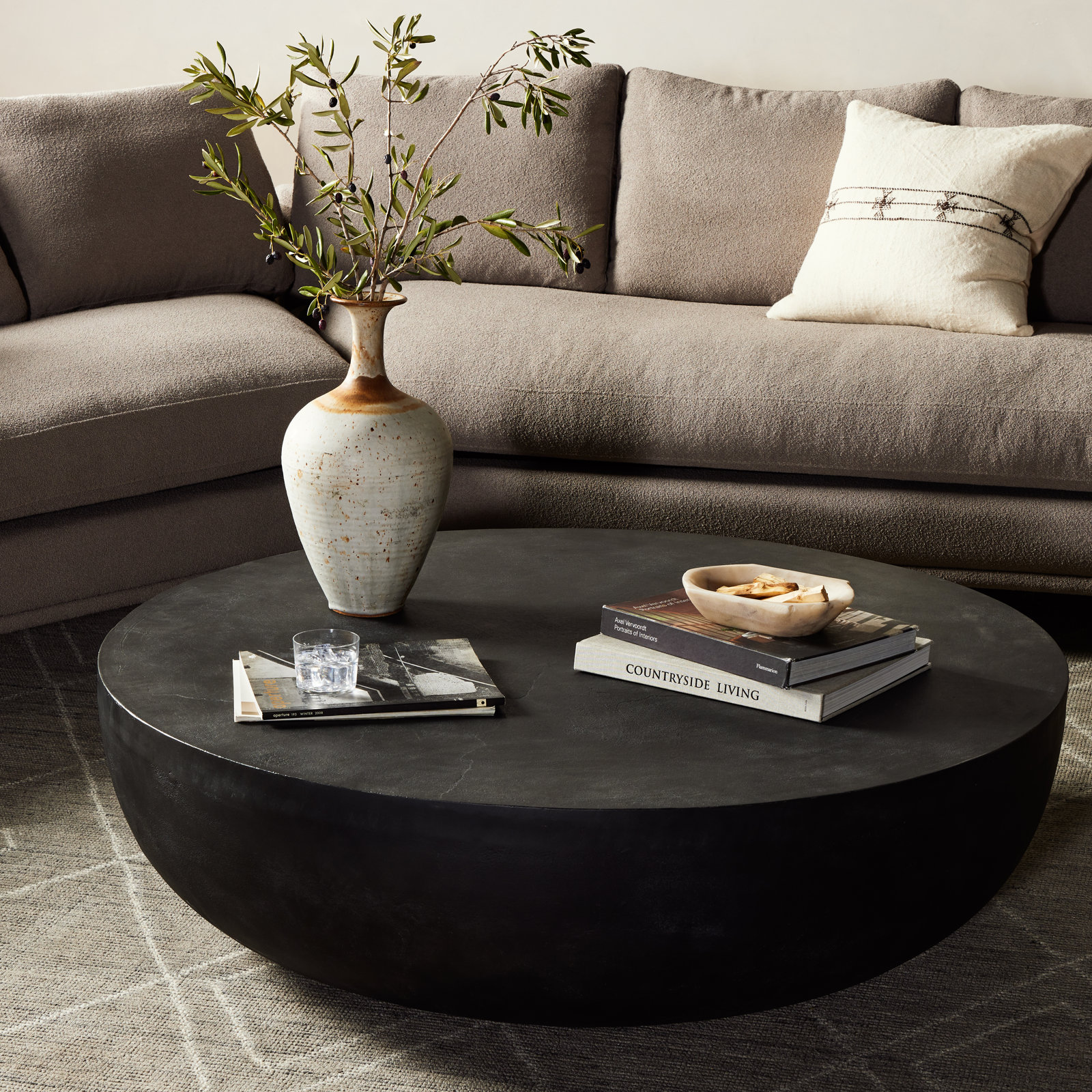 Eponine 48'' Outdoor Coffee Table, Aged Gray