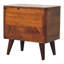 Tabouret de rangement en bois massif châtaignier
